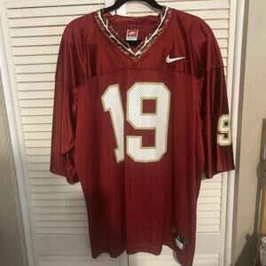 FLORIDA STATE SEMINOLES NIKE VINTAGE JERSEY SZ Large Vintage Tribal 19 USA